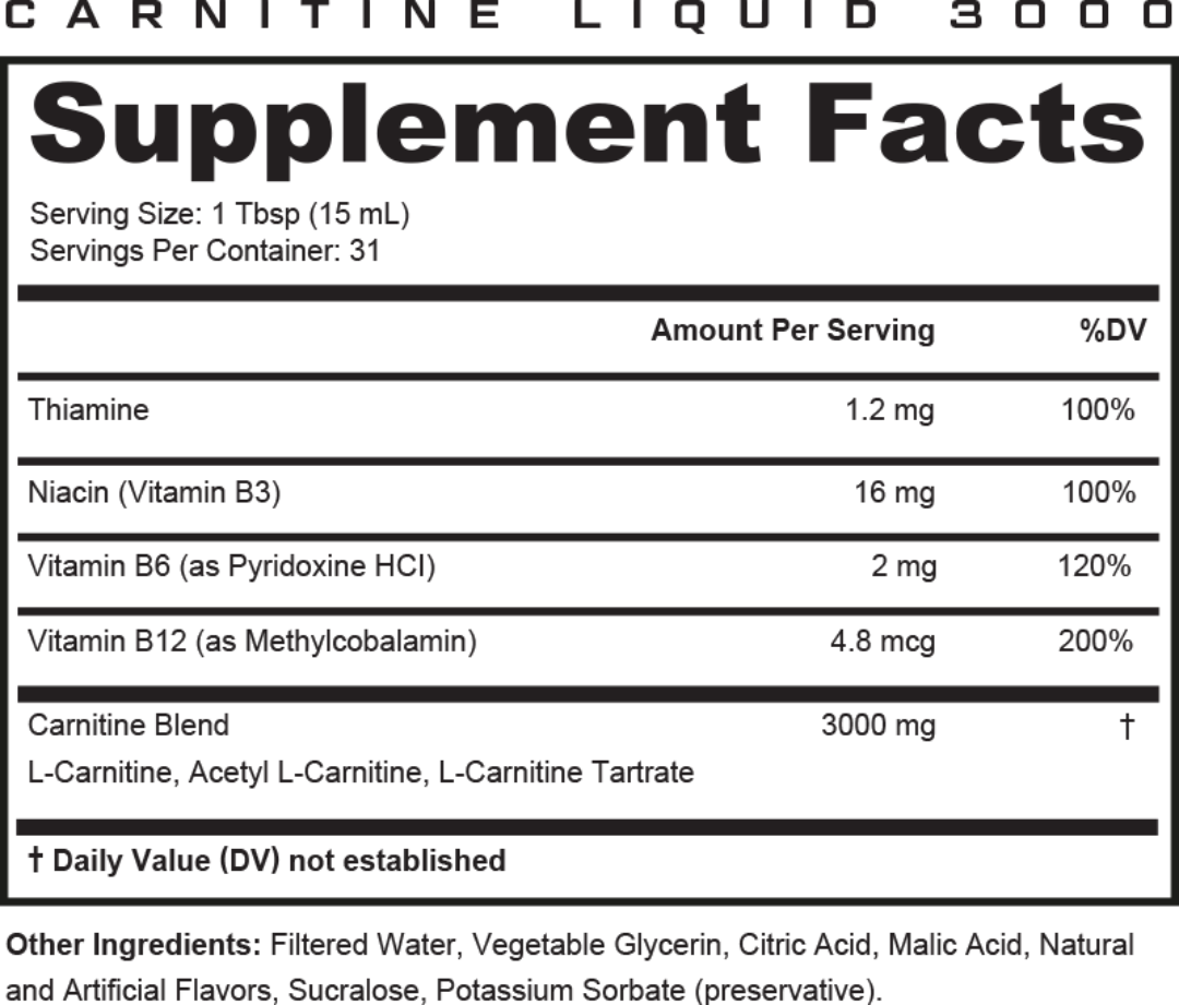 Liquid Carnitine 3000